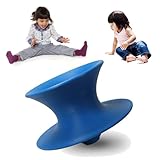 CMYUN Small Swivel Gyro Chair for Kids Sensory, Indoor Outdoor Furniture Sensory Toy Chair, Rotate Freely Round Spinning Stool, for Sense Training (Color : Blue)