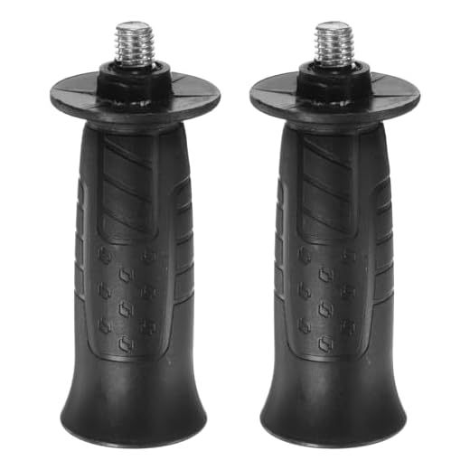 2pcs Angle Grinder Side Handle 10mm Thread 102mm Length Plastic Non-Slip Angle Grinder Handle Replacement Auxiliary Sander Handle Tool