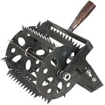 Baoblaze Weeds Roller Rolling Lawn Aerator Hand Weeding Tool Easy Assembly Weeds Remover Manual Weeder Tool for Lawn Garden