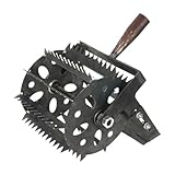 Baoblaze Weeds Roller Rolling Lawn Aerator Hand Weeding Tool Easy Assembly Weeds Remover Manual Weeder Tool for Lawn Garden