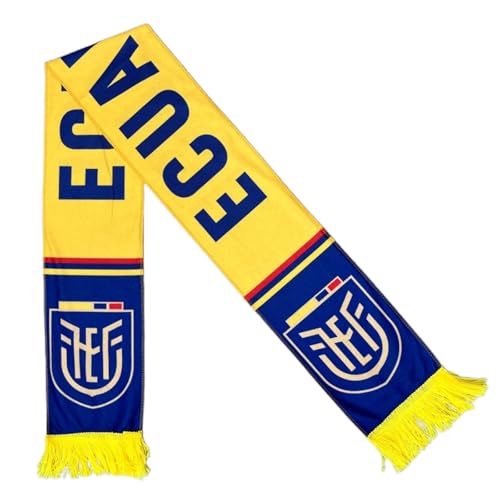 ISFIBA World Cup 2026 Soccer Scarf – 48 Teams All Teams Double-Sided Print Knit Fan Scarf Unisex (Ecuador)