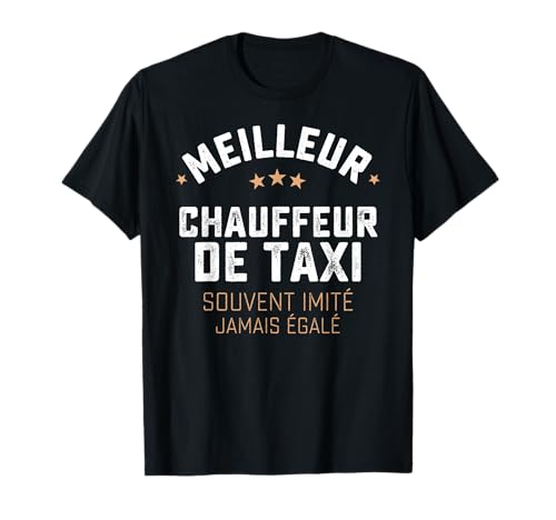 Photo de Cadeau Drole Homme Métier Chauffeur De Taxi Humour T-Shirt