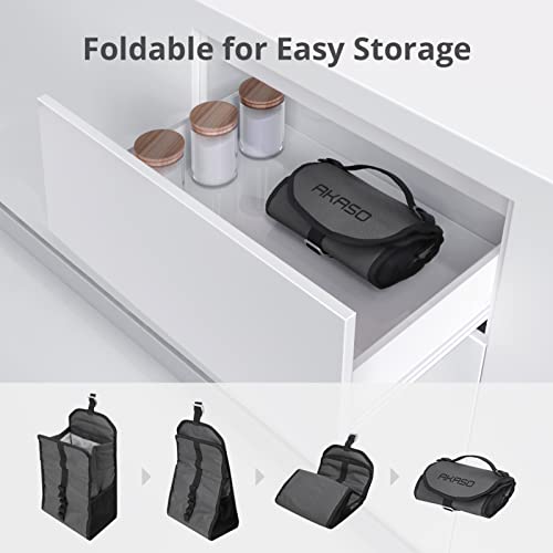 Image of AKASO Insulated Cooler Lunch Bag Packable Lunch Box 12 Can Cooler Bag with Adjustable Shoulder Strap for Office Picnic, Dark Gray