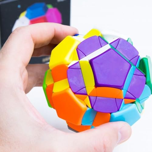 Image of YuXin Star-Burst Megaminx Speed Cube | Interstellar Series 12-Axis Shape Mod | Truncated Star-Navi Design, Professional 12-Color Stickerless Puzzle, Smooth Turning Collector's Brain Teaser