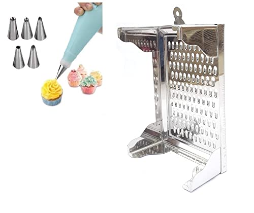 First Front 6pcs Nozzle with Amrapali Grater, Pack of 2 (Multicolour)