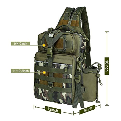 Blisswill Fishing Backpack With Rod Holder Fishing Tackle Bag Fishing Gear Bag #TOP1
