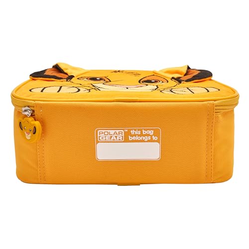 Disney Lion King Insulated Kids Lunch Bag Official Merchandise by Polar Gear - Simba Face Kids Lunch Box Lion King Gifts - Back to School Supplies - Lion King Toys Insulated Lunch Bag Kids
