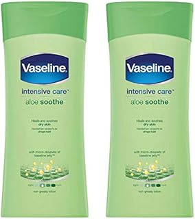 Vaseline Intensive Care Aloe Soothe Lotion 400Ml - Pack of 2