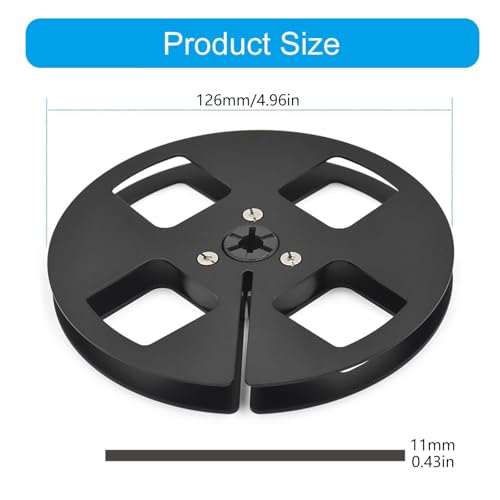 Bobines en aluminium à 4 trous 12,7 cm avec vis amovibles - 8