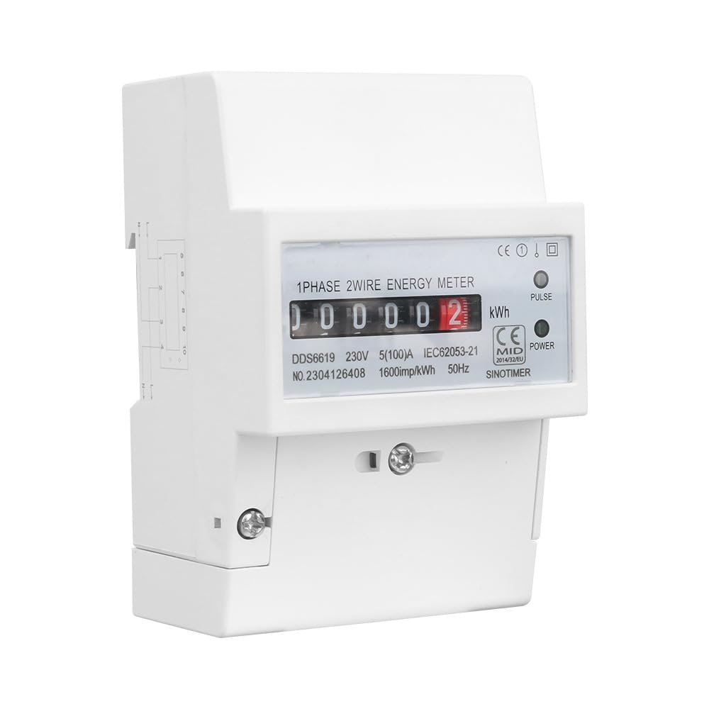 AC220 V 100 A elektryczny licznik energii na szynie DIN, jednofazowy licznik energii do gospodarstwa domowego, licznik kWh, zużycie prądu, analogowy watomierz