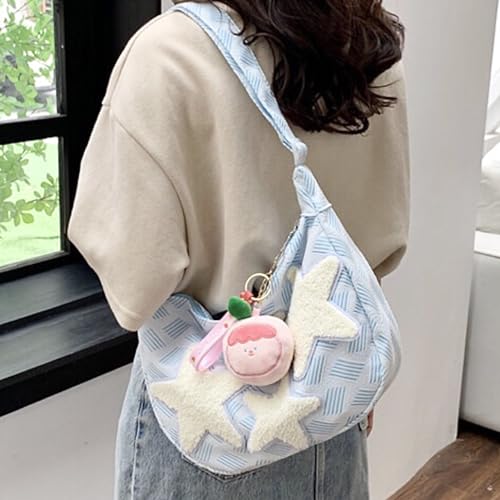 Classic Messenger Bag Cute Crossbody Bag Vintage Canvas Shoulder Bag Kawaii Purse wiz Multiple Pockets for Women and Men2