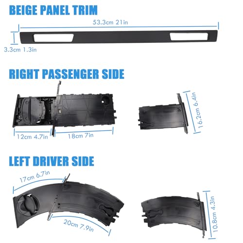 Set 3 portavasos retráctiles laterales para BMW serie 3 miniatura 4