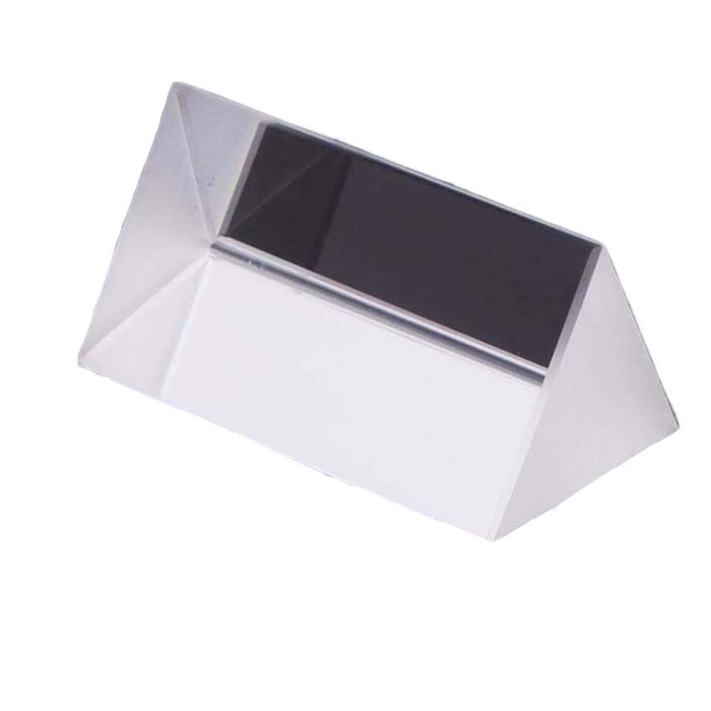 Kopida Glass Crystal Triangular Prism, Rainbow Maker for Light Refraction Spectrum Learning, Photography Science Physics Teaching Prop