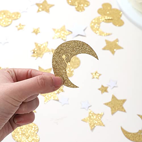 Twinkle Twinkle Little Star Baby Shower - Star Confetti For First Birthday, Over The Moon Theme Party Decorations Supplies With Baby Boy Girl, Party Photo Props For Baby Shower #TOP6