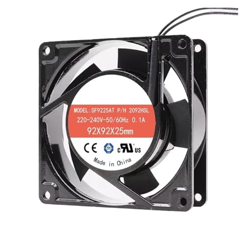 KKHCMZPI Ventilador axial pequeño SF9225AT de 220 V, Ventilador de refrigeración de CA de 90 x 90 x 25 mm(4)