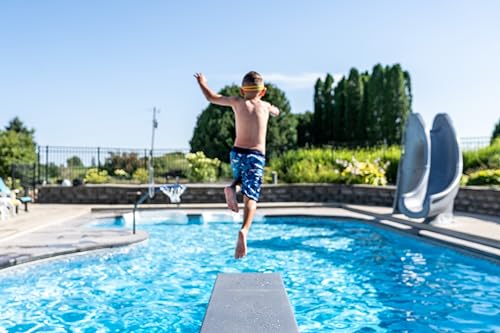 Global Pool Products 24\" U Frame Diving Board - Polished Stainless Steel Base - GPP-DB-UB24-SS
