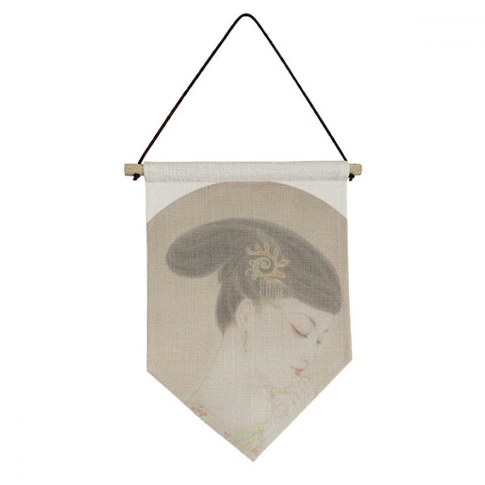 Drapeau chinois en toile à motif traditionnel et suspension style épingle - 4