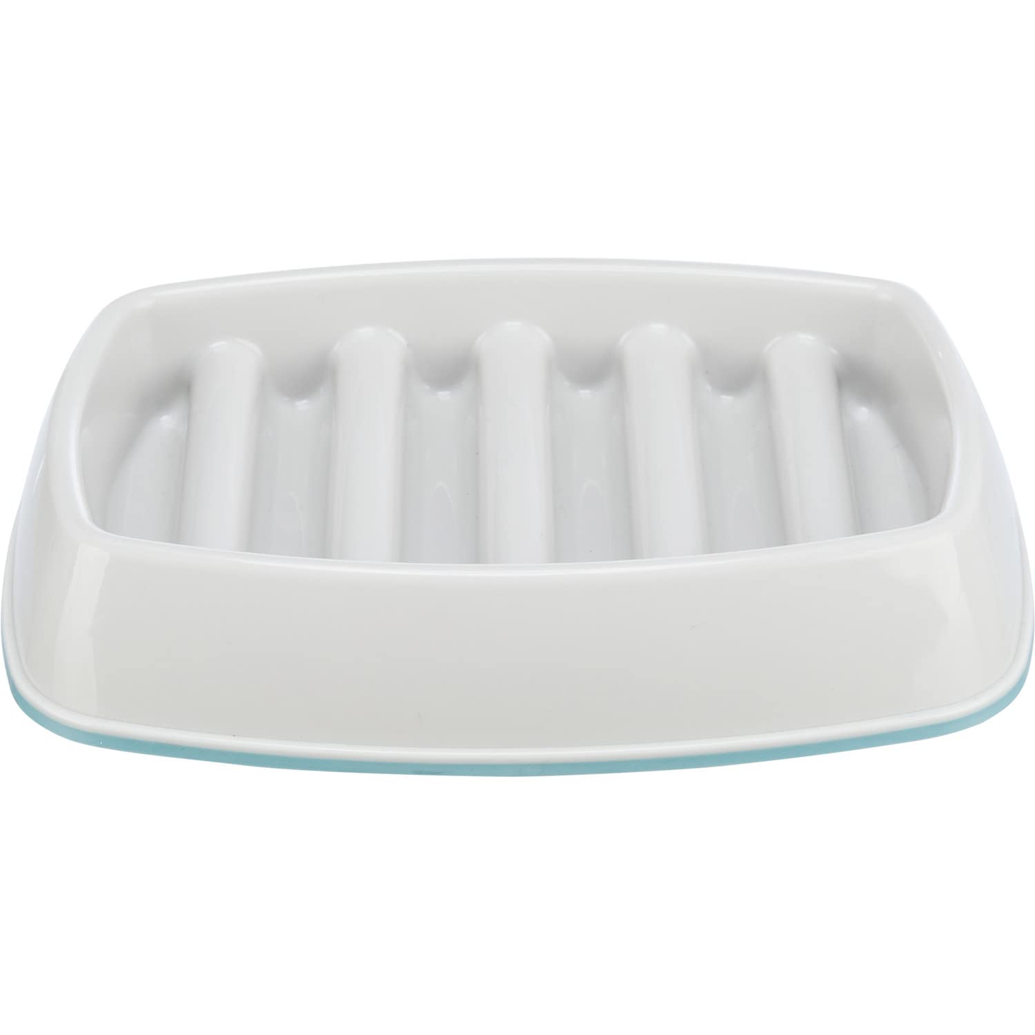 Slow Feeding Feeder, Plastic, Grey, 0.35L/15 x 15 cm