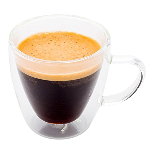Vasos de vidrio doble pared para espresso 3 onzas pack 10 miniatura 1