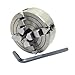 Morse Taper Live Ball Bearing Tailstock Chuck System – 70mm 4-Jaw Lathe Chuck with M14 x 1 Threaded Live Center & Pin-Handle Keys – Precision Tailstock Workholding for Metalworking & Woodturning