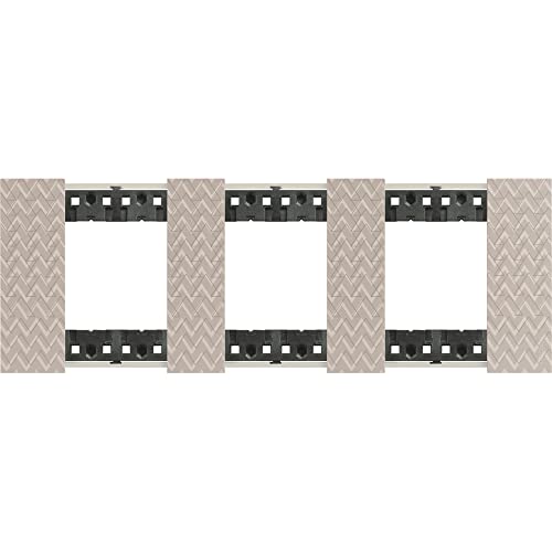 Legrand KA4802M3MM plaque de commutation noire mate 3 modules
