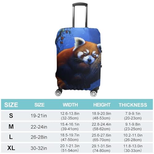 Cute Red Panda Travel Luggage Cover Suitcase Protector Baggage Covers for Men Women M2