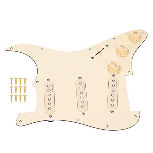 JOPESA Pickguard pré-câblé, Pickguard chargé de Guitare Pratique 1 Jeu Facile à Installer Pickguard pré-câblé for… - Les Beatles, Paul McCartney, John Lennon, RIngo Starr, George Harrison JOPESA Pickguard pré-câblé, Pickguard chargé de Guitare Pratique 1 Jeu Facile à Installer Pickguard pré-câblé for…