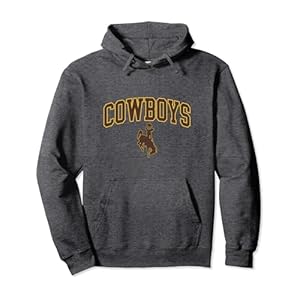 Wyoming Cowboys Men’s Apparel Cowboys Arch & Logo Pullover Hoodie