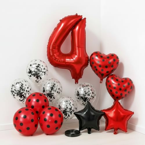 Décoration 4 ans Ladybug kit complet anniversaire fille