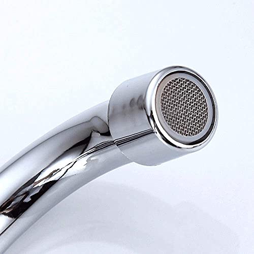 Robinet de Cuisine Mural Pliant Eau Froide Monotrou avec Bras Oscillant