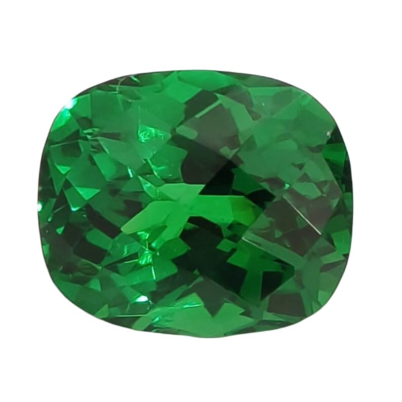 Émeraude naturelle coussin pour sertir une bague de fiançailles ou un pendentif chic