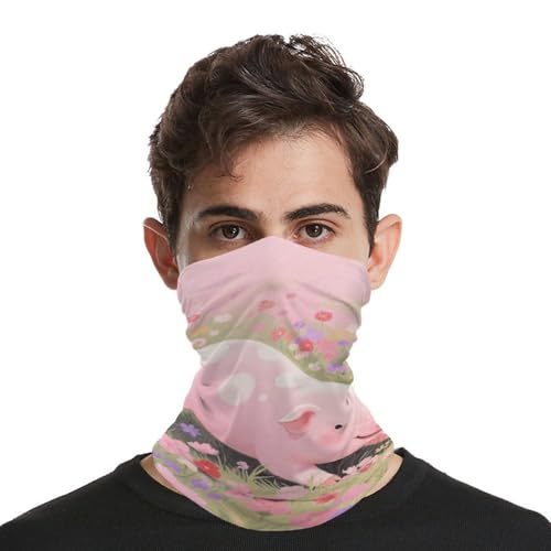 Cute Pig Neck Gaiter Face Cover Scarf, Breathable Sun Balaclava for Skiing Fishing Hiking Cycling4