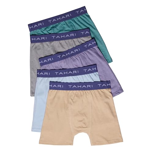 TAHARI Boys' 5-Pack Cotton Boxer Briefs