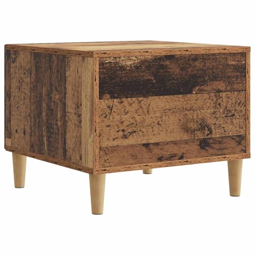 Table basse avec tiroirs en bois vieilli table d'appoint de salon