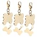 ibasenice 2 Sätze Haustiermarke Hundemarke Anhänger Selber Machen Hundetags Code Personalisiert Hundemarke Individuell Wille Abdeckung Rostfreier Silber Zufällige Farbe 6 Stück * 2