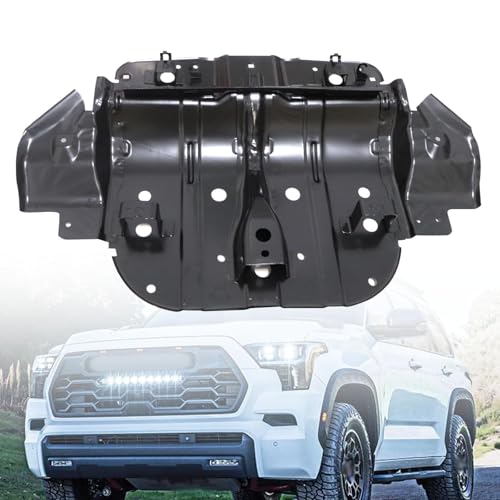 SecosAutoparts Steel Under Engine Skid Plate Front Compatible with Toyota Tundra Sequoia 2007-2022 Replace# 514100C010, 51410-0C010