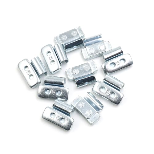 A ABSOPRO Wheel Balance Weight Metal Silver Tone (Set of 10)