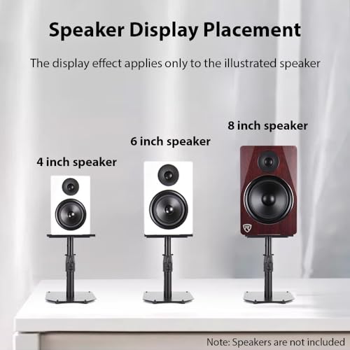 Supports d'enceintes de bureau en forme de C pour home studio - 6