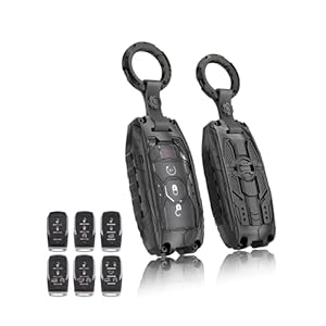 Funda pesada para llavero Dodge, funda protectora para llavero compatible con RAM 1500 2018-2026, RAM 2500, RAM 3500 (negro)