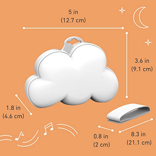 Pure Enrichment PureBaby Cloud Portable Sound Machine and Night Light - 15 Soothing Sounds, Travel Friendly, Battery Operated, Ideal for Baby and Kids on The Crib, Stroller, Headrest, and More - Image 7