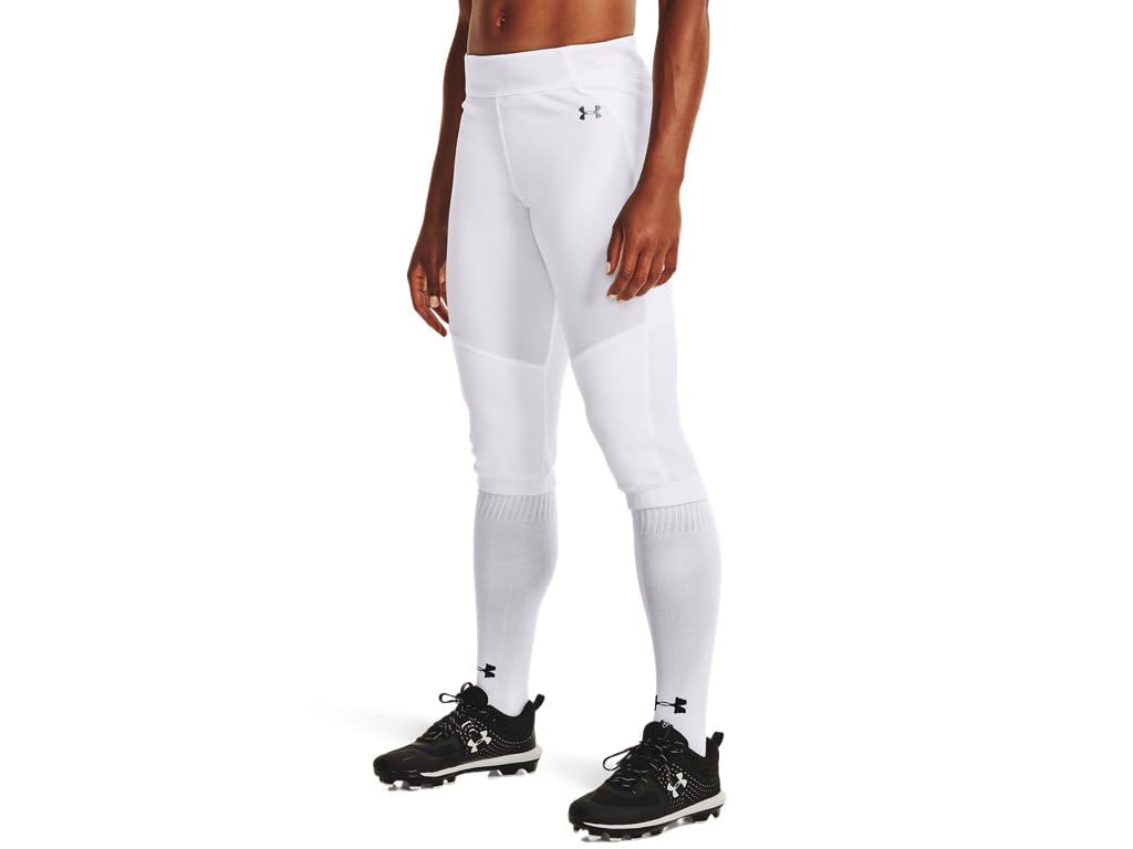 Under Armour Women's Vanish Softball Beltless Pants, White (100)/Baseball Gray, Small