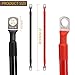 2 AWG Car Cables (2FT) - Heavy-Duty Power Inverter Wire Set with 3/8