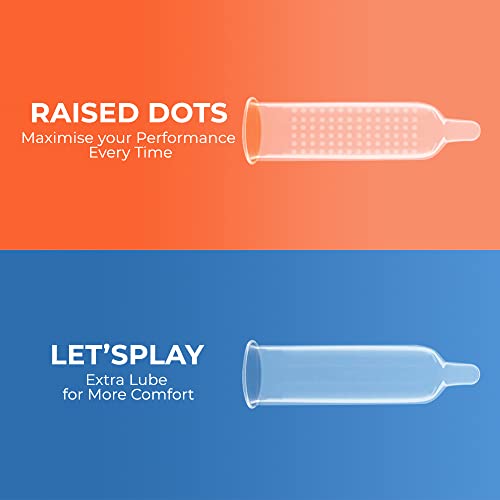 Nottyboy Non Flavored 50 Pack Variety Condom - Superior Comfort, Softer Latex (Ribs, Dots, Overtime, Regular, Smooth, Extra Thin, Snug Fit) #TOP3