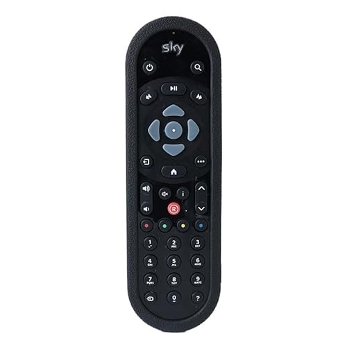Custodia Per Telecomando Bluetooth SKY Q EC201 EC202 2020 Protettiva silicone SKY Q Nuovo Cover Supporto Protezione Batteria Posteriore Sostituzione UniversaleT110SKYxBla