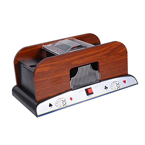 BESPORTBLE 1pc Poker Shuffling Cards Shuffler Machine Poker Shuffler 4 Deck Shuffler Canasta Shuffler Battery Operated Shuffler Battery Operated Card Shuffler E Tool Mixer Automatic