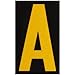 Brady 5890-A, 58916 Bradylite Reflective Number and Letter, (5 Packs of 25 pcs)