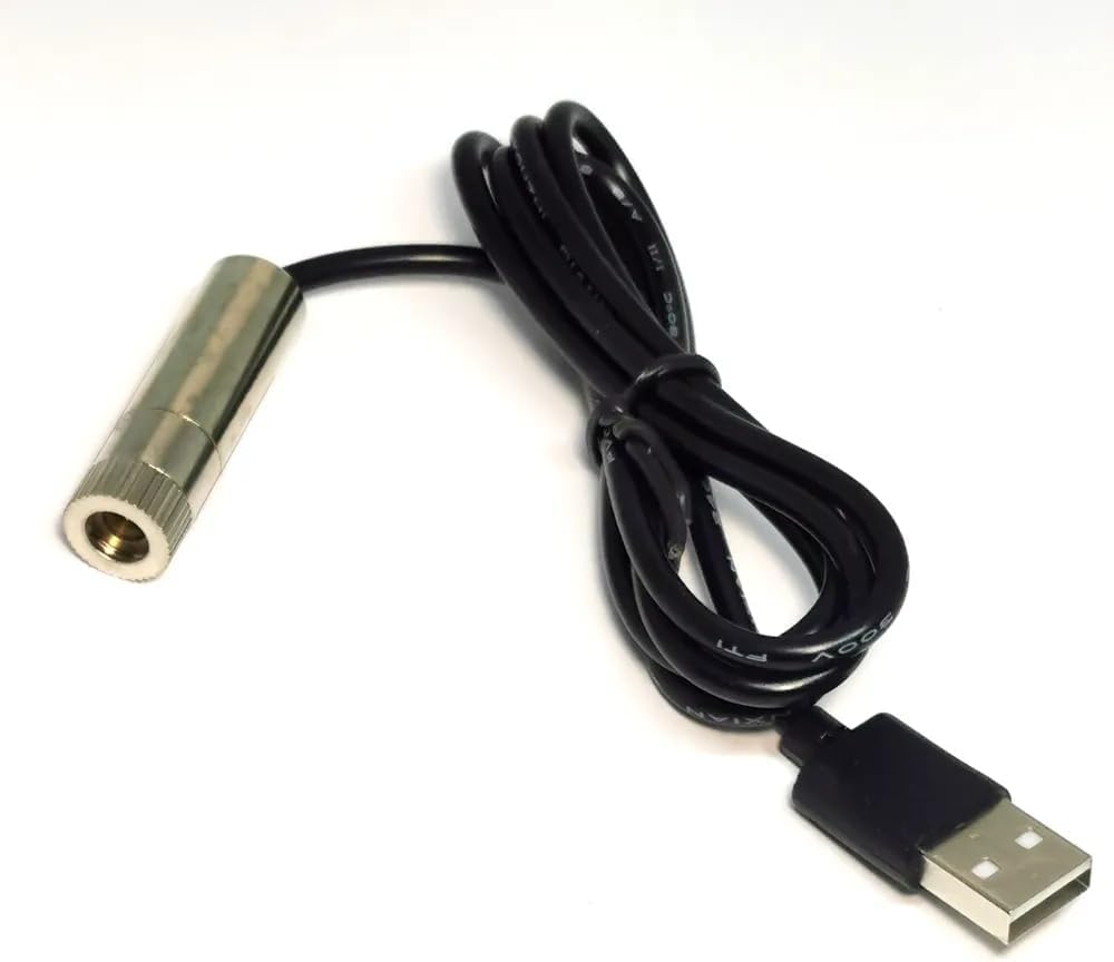 Focusable 650nm-100 Red Laser Diode Module Dot Line Cross Beam 12 * 35mm Lighting USB (Dot)