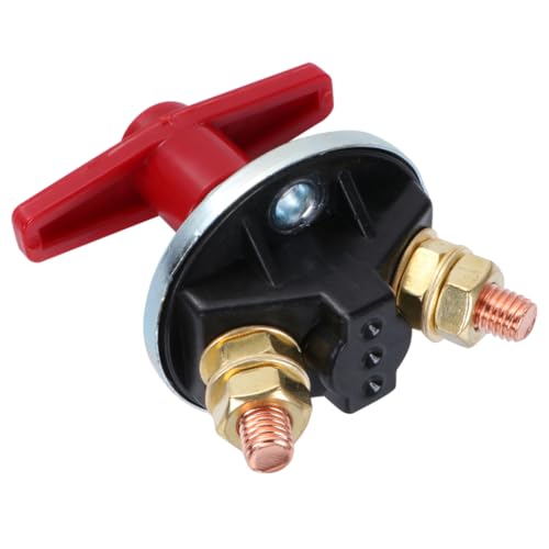 Happyyami 200A Battery Disconnect Isolator Switch for Car Boat Truck Rv Motorcycle Power Cut Off Switch Durable Compact Battery Blackout