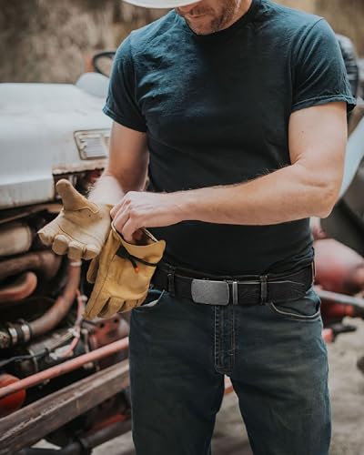 Image of CHAOREN Mens Belt Leather Ratchet Belt - Customizable Fit, Effortless Style (35mm)