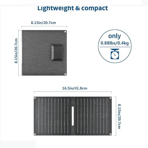 Paneles Solares Compactos 30W con Sistema Plegable e Impermeable para Exterior 5
